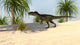 Monolophosaurus Tropical Environment Wall Decal Design 2