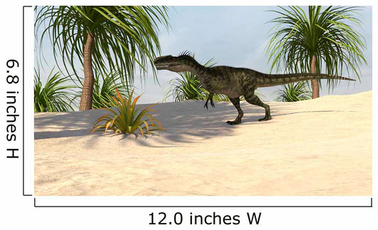 Monolophosaurus Tropical Environment Wall Decal Design 2