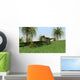 Monolophosaurus Walking across Open Wall Decal Design 2