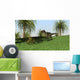 Monolophosaurus Walking across Open Wall Decal Design 2