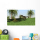 Monolophosaurus Walking across Open Wall Decal Design 2