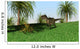 Monolophosaurus Walking across Open Wall Decal Design 2