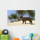 Saber-tooth Tiger Tropical Environment Wall Decal Design 1