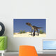 Utahraptor Desert Landscape Wall Decal Design 1