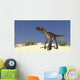 Utahraptor Desert Landscape Wall Decal Design 1