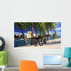 Utahraptor Walking along Shore Wall Decal