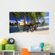 Utahraptor Walking along Shore Wall Decal