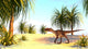 Utahraptor Prehistoric Environment Wall Decal Design 6