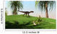 Utahraptor Walking across Grassy Wall Decal Design 2