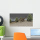 Dicraeosaurus Walking amongst Pine Wall Decal
