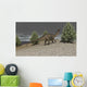 Dicraeosaurus Walking amongst Pine Wall Decal