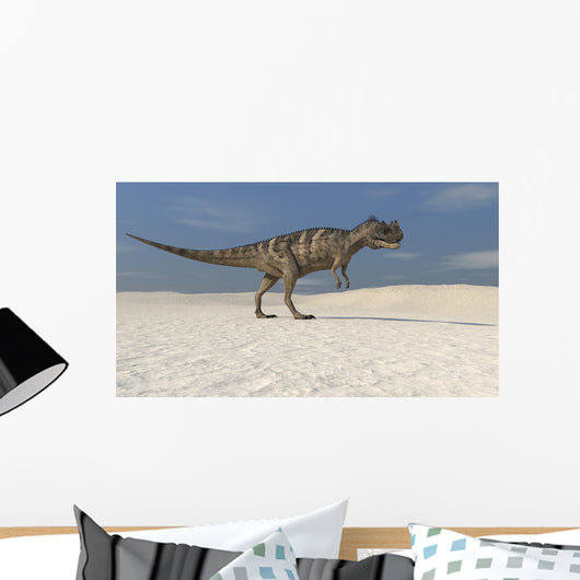 Ceratosaurus Walking across Barren Wall Decal