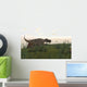 Ceratosaurus Hunting Prehistoric Grasslands Wall Decal Design 2