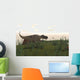Ceratosaurus Hunting Prehistoric Grasslands Wall Decal Design 2