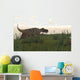 Ceratosaurus Hunting Prehistoric Grasslands Wall Decal Design 2