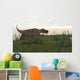 Ceratosaurus Hunting Prehistoric Grasslands Wall Decal Design 2