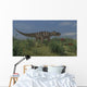 Ceratosaurus Hunting Prehistoric Grasslands Wall Decal Design 1