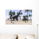 Large Brachiosaurus Tropical Environment Wall Decal Design 2