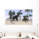 Large Brachiosaurus Tropical Environment Wall Decal Design 2