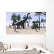 Large Brachiosaurus Tropical Environment Wall Decal Design 2
