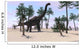 Large Brachiosaurus Tropical Environment Wall Decal Design 2