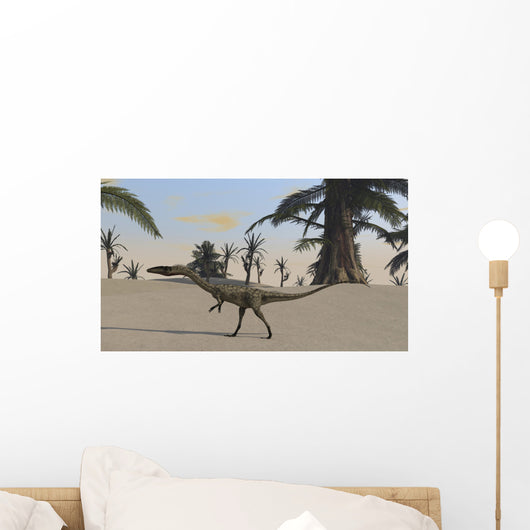 Coelophysis Desert Landscape Wall Decal