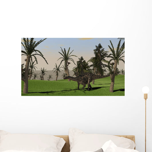 Dicraeosaurus Walking across Open Wall Decal Design 2