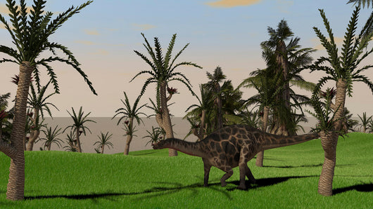 Dicraeosaurus Walking across Open Wall Decal Design 2