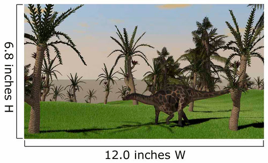 Dicraeosaurus Walking across Open Wall Decal Design 2