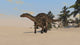 Dicraeosaurus Walking across Barren Wall Decal Design 2