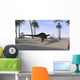 Dicraeosaurus Walking Tropical Environment Wall Decal Design 2