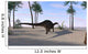 Dicraeosaurus Walking Tropical Environment Wall Decal Design 2
