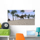 Dicraeosaurus Walking Tropical Environment Wall Decal Design 1