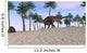 Dicraeosaurus Walking Tropical Environment Wall Decal Design 1