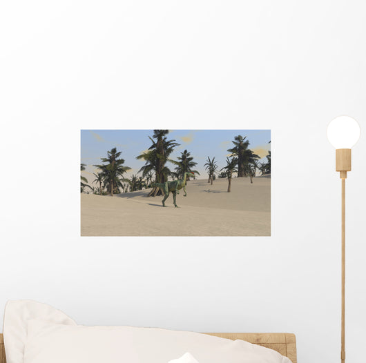 Dilophosaurus Tropical Environment Wall Decal