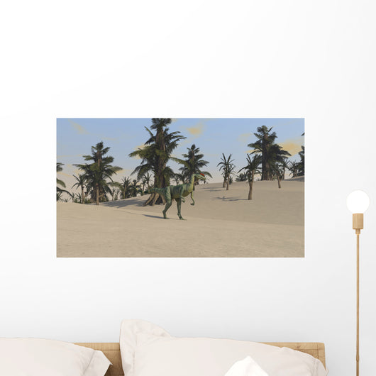 Dilophosaurus Tropical Environment Wall Decal