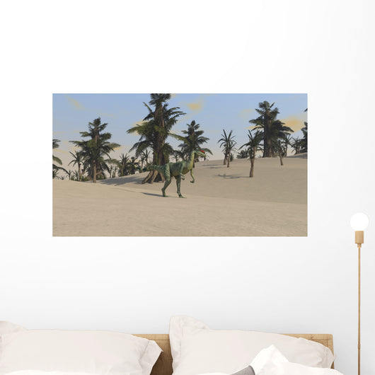 Dilophosaurus Tropical Environment Wall Decal