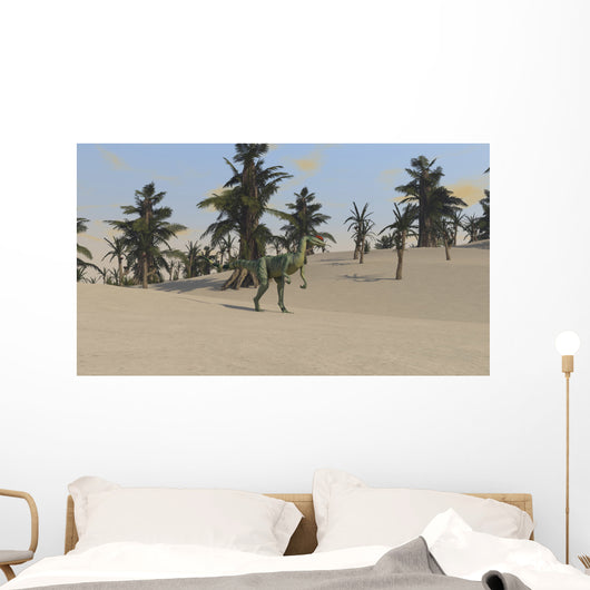 Dilophosaurus Tropical Environment Wall Decal