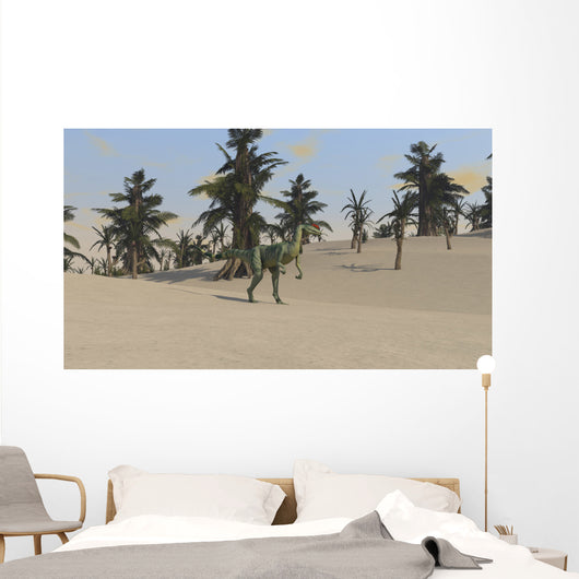 Dilophosaurus Tropical Environment Wall Decal