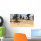 Gigantoraptor Running across Prehistoric Wall Decal Design 1