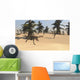 Gigantoraptor Running across Prehistoric Wall Decal Design 1