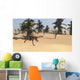 Gigantoraptor Running across Prehistoric Wall Decal Design 1