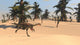 Gigantoraptor Running across Prehistoric Wall Decal Design 1