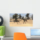 Two Gigantoraptors Desert Landscape Wall Decal