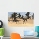 Two Gigantoraptors Desert Landscape Wall Decal