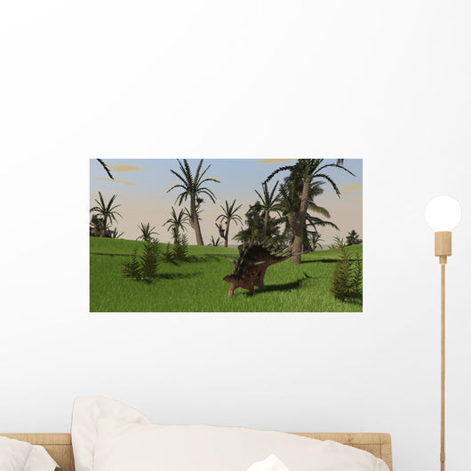 Kentrosaurus Walking across Open Wall Decal Design 1