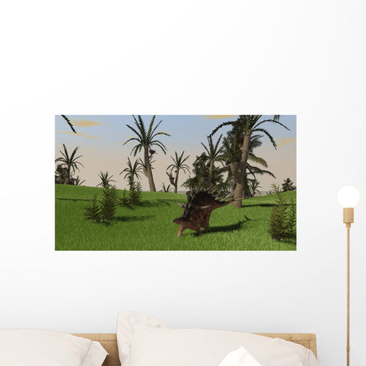 Kentrosaurus Walking across Open Wall Decal Design 1