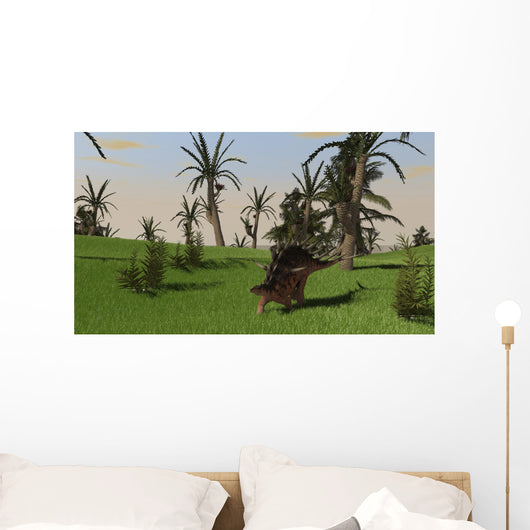Kentrosaurus Walking across Open Wall Decal Design 1