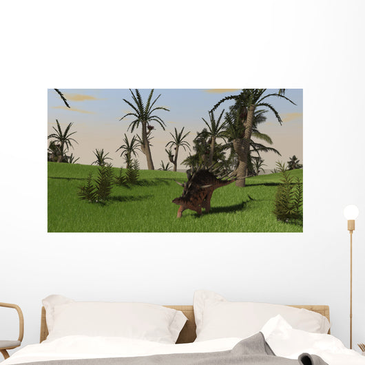 Kentrosaurus Walking across Open Wall Decal Design 1