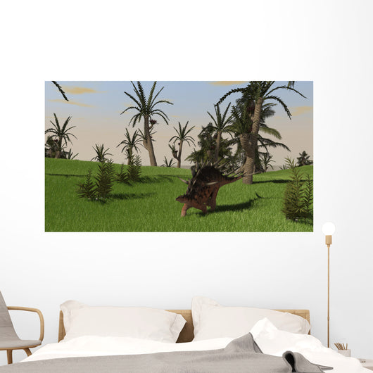 Kentrosaurus Walking across Open Wall Decal Design 1